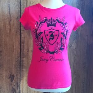 Juicy Couture Pretty Pink Tee Shirt Top